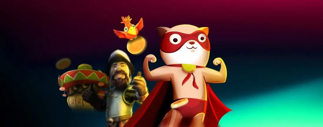 SuperCat Casino SuperCat Casino – baner kasyna online z kotem w pelerynie